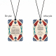 Ayat al-Kursi ve Evil Eye Verse and Travel Prayer Printed Car Mirror Ornament