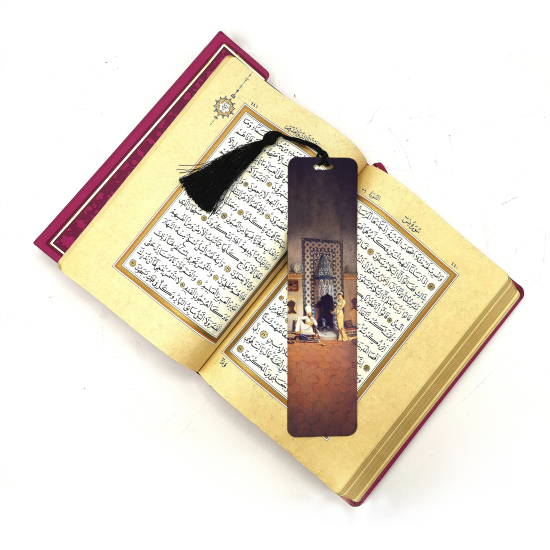 Osman Hamdi Bey- Kahve Ocağı Tablosu Baskılı Kitap Ayracı