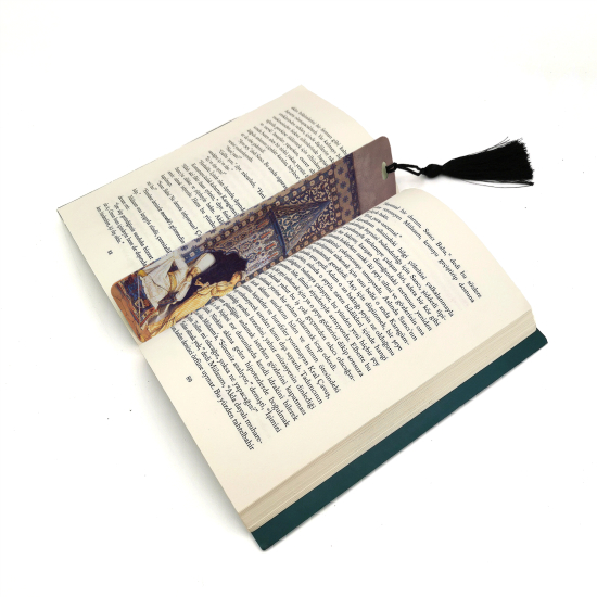 Osman Hamdi Bey - Kahve Ocağı Tablosu Baskılı Kitap Ayracı