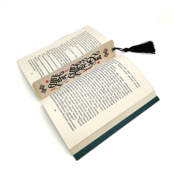 Sabır - Şükür - Dua Kaligrafi Hat Yazı Baskılı Kitap Ayracı