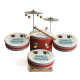 Kişiye Özel İsimli, Balonlu Printed Leather Kids' Drum Set - Red