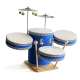 Baskısız   Leather Kids' Drum Set - Blue