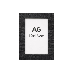 Boş A6 Camlı Fotoğraf ve Belge Çerçevesi 14,8x21 cm – Siyah
