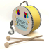 Kişiye Özel İsimli, Balonlu  Printed Leather Kids' Drum - Yellow