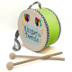 Kişiye Özel İsimli, Balonlu  Printed Leather Kids' Drum - Green