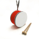 Baskısız  Leather Kids' Drum - Red