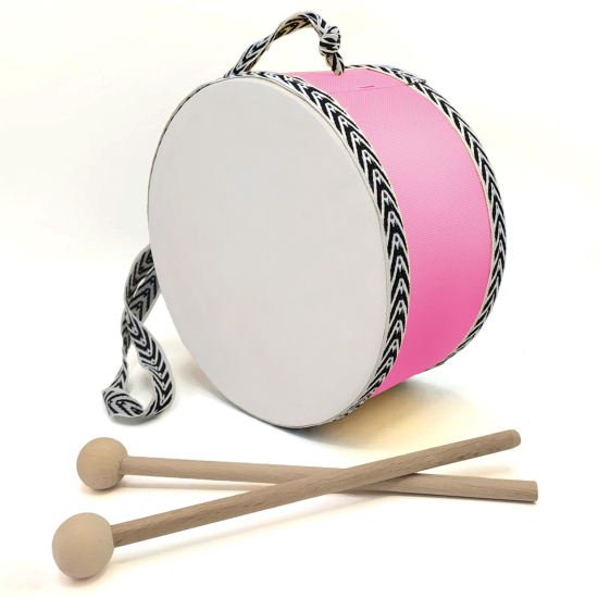 Baskısız  Leather Kids' Drum - Pink
