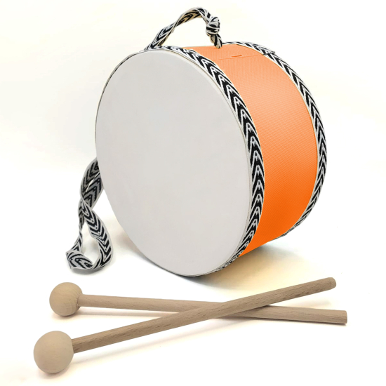 Baskısız Leather Kids' Drum - Orange