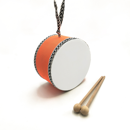Baskısız Leather Kids' Drum - Orange