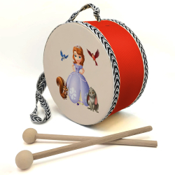 Prenses Sofia Printed Leather Kids' Drum - Red