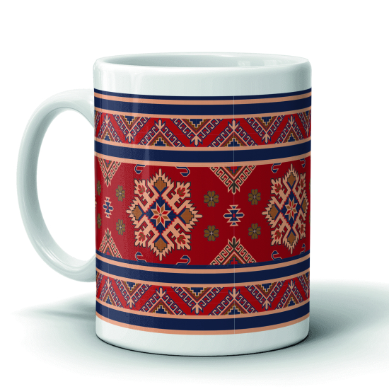 Halı MotifleriPrinted Porcelain Ceramic Mug