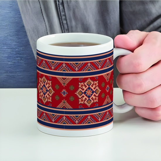 Halı MotifleriPrinted Porcelain Ceramic Mug
