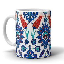 Çini DeseniPrinted Porcelain Ceramic Mug