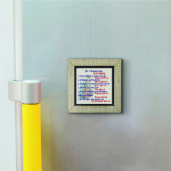 Mevlana'nın 7 Öğüdü Baskılı Ahşap Magnet