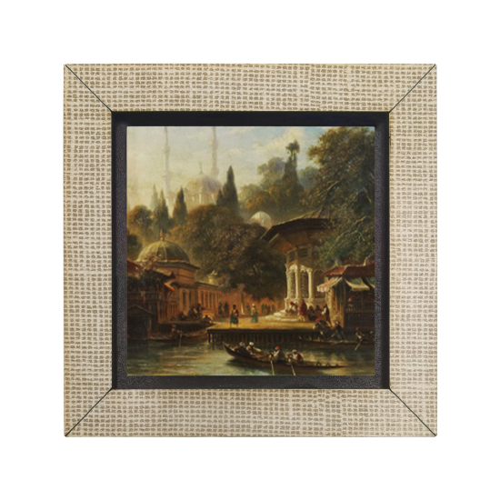David Roberts – Eyüp Sultan Camii Tablosu Baskılı Ahşap Magnet