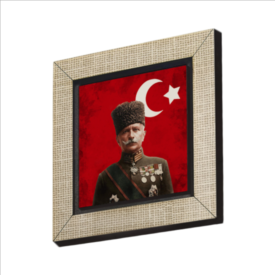 Fahreddin Paşa Baskılı Ahşap Magnet