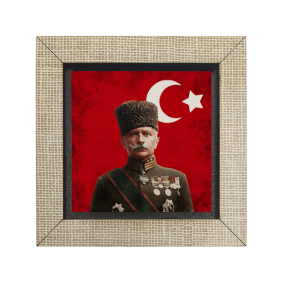 Fahreddin Paşa Baskılı Ahşap Magnet