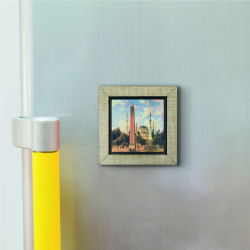 Sultan Ahmet Camii ve Obelisk Dikilitaş Printed Wooden Magnet
