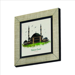 Taksim Camii Görseli Baskılı Ahşap Magnet