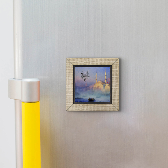 View of Istanbul Tophane (1884, Aivazovsky) Printed Wooden Magnet