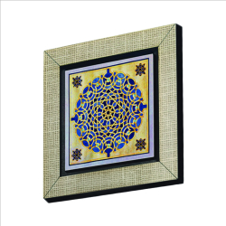 Geometrik Desen Baskılı Ahşap Magnet