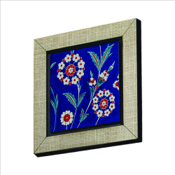 İznik Çini Deseni Baskılı Ahşap Magnet