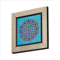Cuma Cami Çinisi (İran) Baskılı Ahşap Magnet