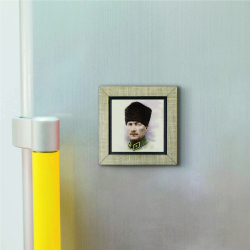 Atatürk Printed Wooden Magnet