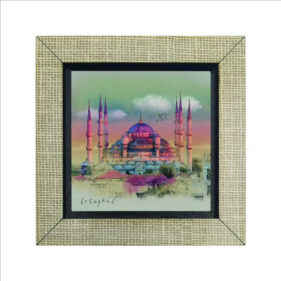 Sultanahmet Camii Printed Wooden Magnet