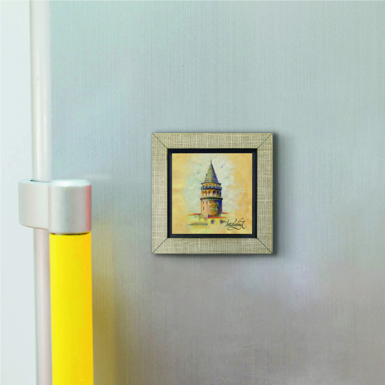 Galata Kulesi Printed Wooden Magnet