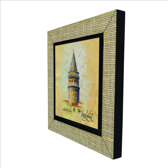 Galata Kulesi Printed Wooden Magnet