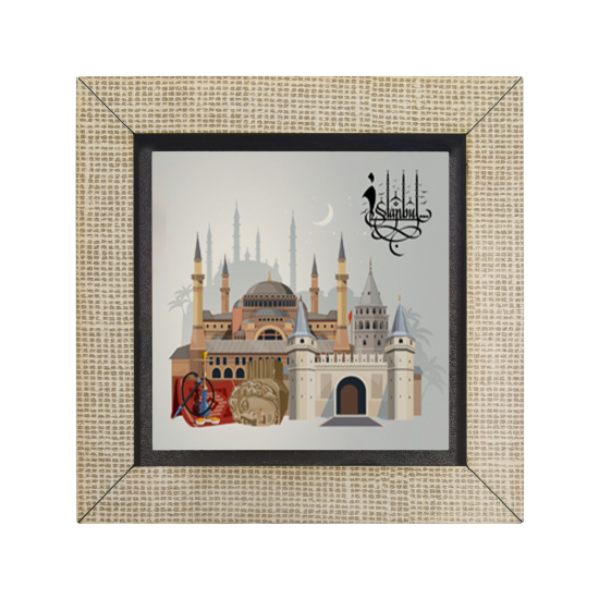 İstanbul Sembolik Yerler Baskılı Ahşap Magnet