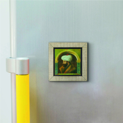 Fatih Sultan Mehmet Printed Wooden Magnet