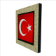 Türkiye Bayrağı Printed Wooden Magnet