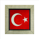 Türkiye Bayrağı Printed Wooden Magnet