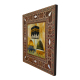 Kaaba, Al-Aqsa Mosque, Al-Masjid an-Nabawi Printed Mother-of-Pearl Effect Wooden Magnet