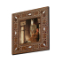 At Görseli Printed Mother-of-Pearl Effect Wooden Magnet