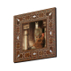 At Görseli Printed Mother-of-Pearl Effect Wooden Magnet