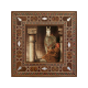 At Görseli Printed Mother-of-Pearl Effect Wooden Magnet