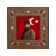 Cemal Paşa Baskılı Sedef Görünümlü Ahşap Magnet