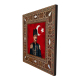Enver Paşa Baskılı Sedef Görünümlü Ahşap Magnet