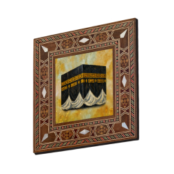 Kabe Çizimi Printed Mother-of-Pearl Effect Wooden Magnet