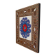 Rüstem Paşa Camii İznik Çini Deseni Printed Mother-of-Pearl Effect Wooden Magnet