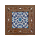 Osmanlı Çini Deseni Printed Mother-of-Pearl Effect Wooden Magnet