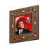 Atatürk Baskılı Sedef Görünümlü Ahşap Magnet