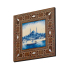 Eminönü Yeni Camii Printed Mother-of-Pearl Effect Wooden Magnet