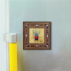 Nostaljik Tramvay  Printed Mother-of-Pearl Effect Wooden Magnet