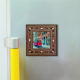 Nostaljik Tramvay  Printed Mother-of-Pearl Effect Wooden Magnet