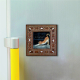 İstanbul Kedisi  Printed Mother-of-Pearl Effect Wooden Magnet