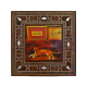 İstanbul Kedisi  Printed Mother-of-Pearl Effect Wooden Magnet